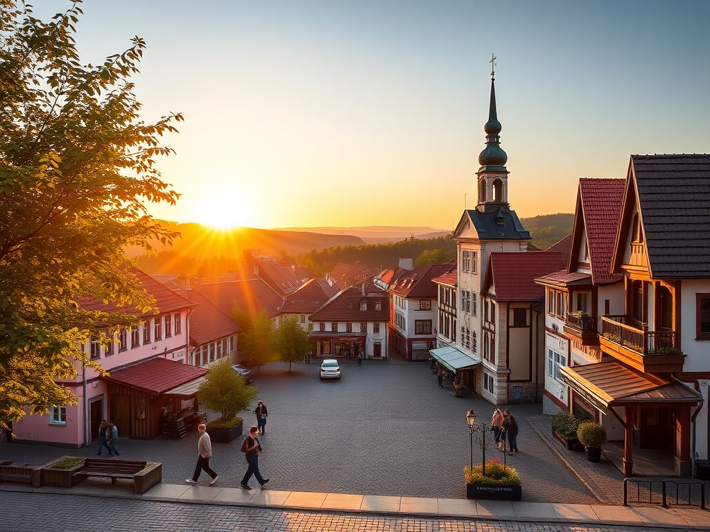 Widok na Zamek Biskupów Warmińskich w Lidzbarku Warmińskim podczas wiosennego dnia